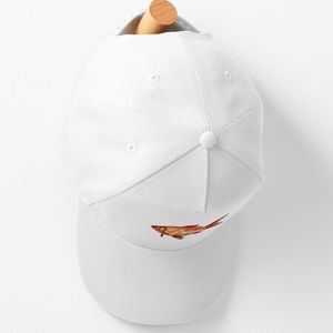 White fishing dad hat